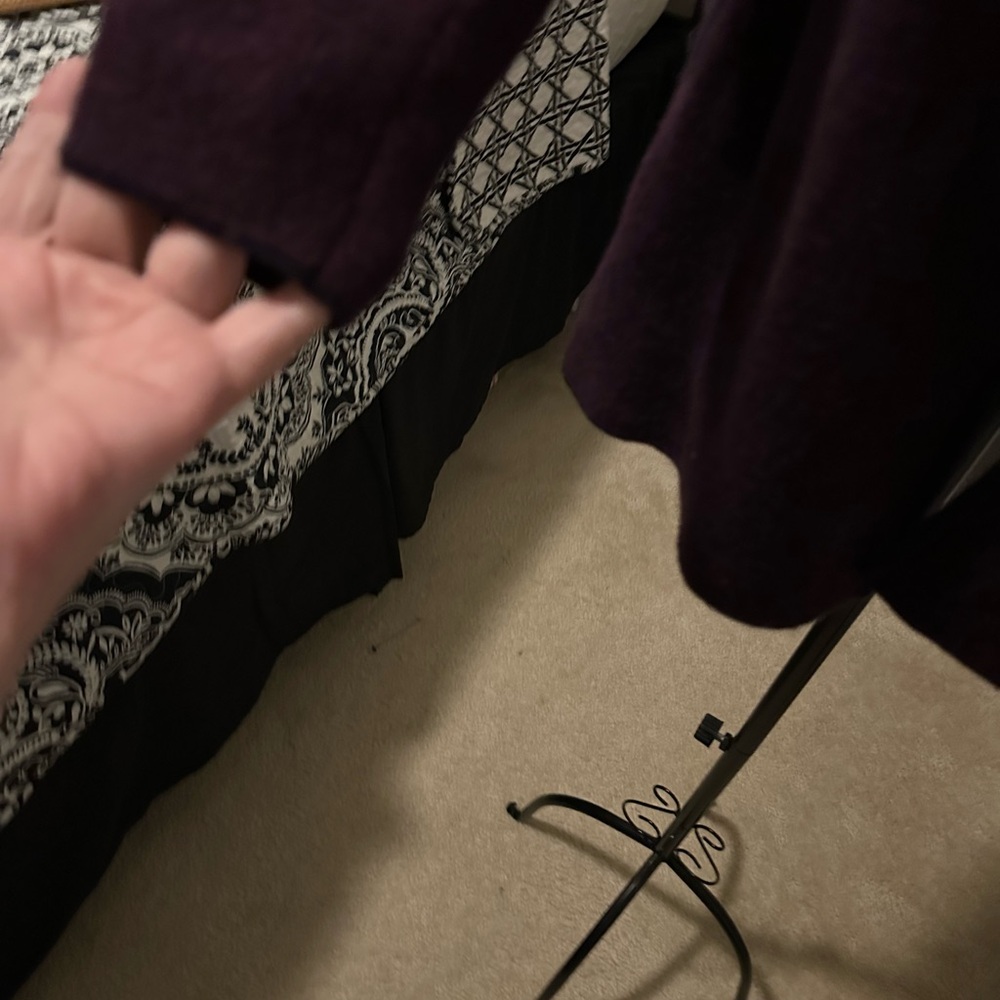 Euc Talbots Merino Wool Open Front Cardigan - image 2